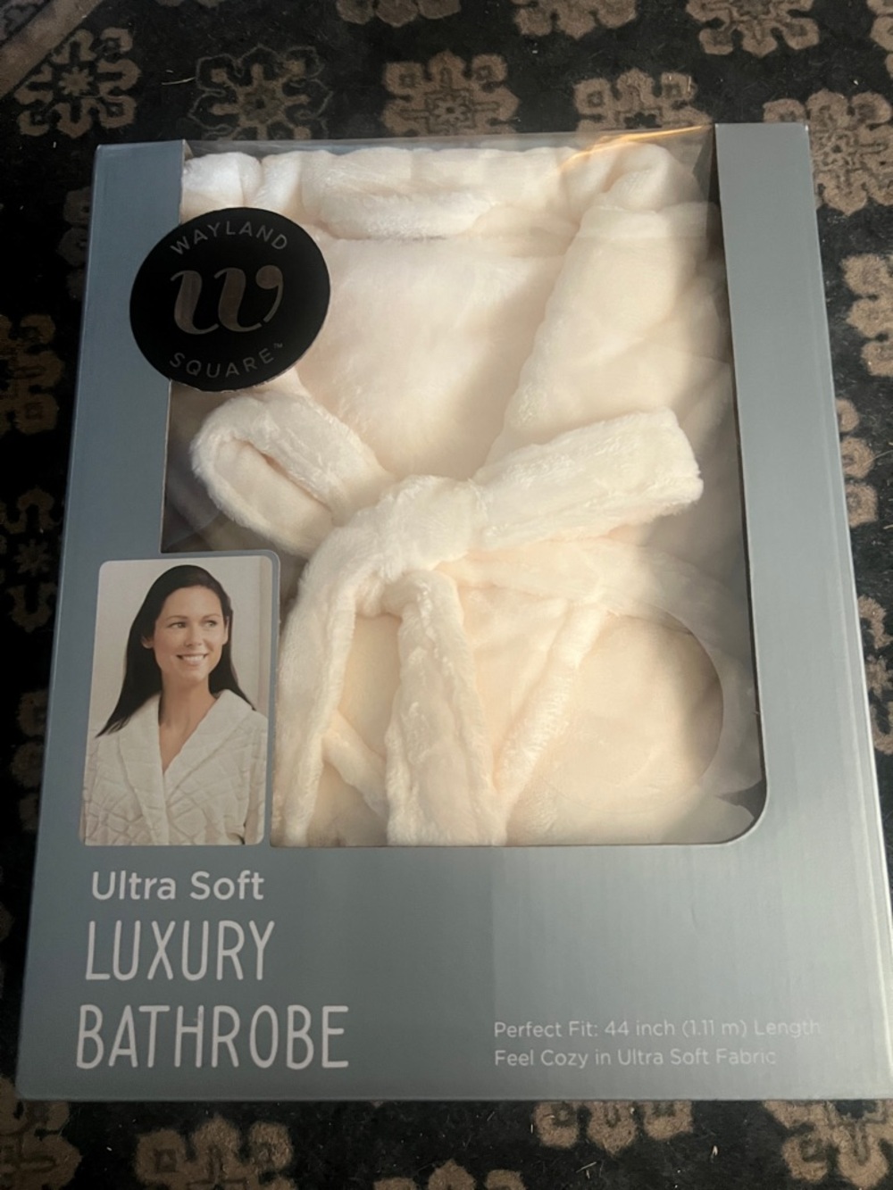 Wayland Square Plush Bathrobe in Soft Cream